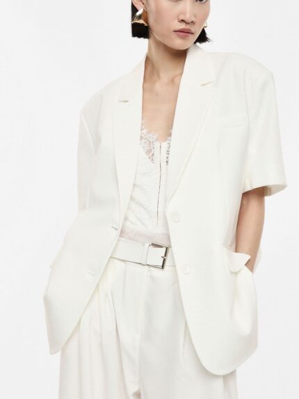 BLAZER BRANCO MANGA CURTA IMPERIAL