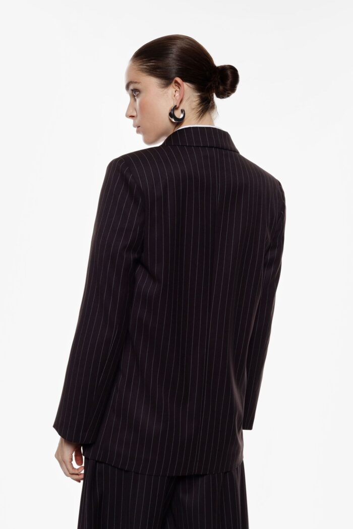 BLAZER CASTANHO ESCURO COM RISCA DIPLOMÁTICA IMPERIAL - Image 2