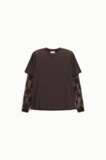 T-SHIRT CASTANHA COM RENDA DIXIE - Image 2