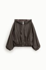 CASACO CASTANHO EM ECOPELE COM CAPUZ IMPERIAL - Image 5