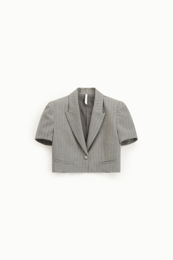 BLAZER CURTO CINZENTO DE MANGA CURTA IMPERIAL - Image 3