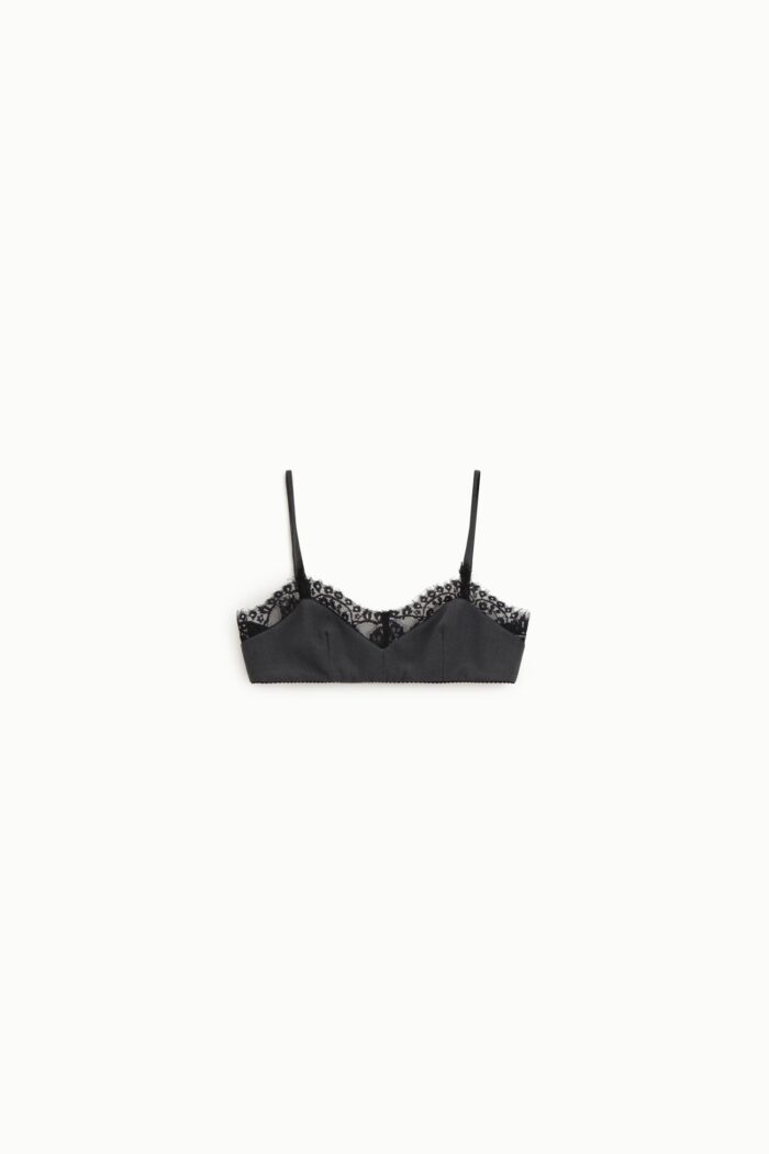 TOP CURTO CINZA COM RENDA IMPERIAL - Image 2