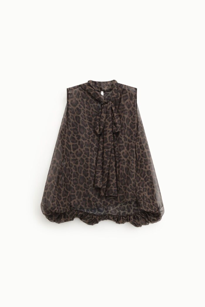 BLUSA ANIMAL PRINT COM LAÇO IMPERIAL - Image 4