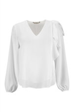 BLUSA BRANCA COM LAÇO E FOLHOS SILVINA CAMPOS - Image 3