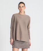CAMISOLA TAUPE OVERSIZED RUGA - Image 3