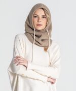 BALACLAVA TAUPE EM MALHA SUAVE  RUGA - Image 2