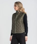 COLETE ACOLCHOADO VERDE TROPA COM INTERIOR ESTAMPADO RUGA - Image 4