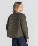 CASACO ACOLCHOADO VERDE TROPA COM INTERIOR ESTAMPADO RUGA - Image 4