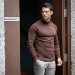 CAMISOLA MEIA GOLA CASTANHA ZOLF