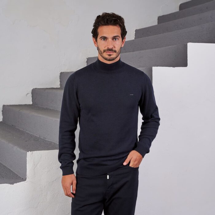 CAMISOLA MEIA GOLA AZUL ZOLF - Image 1