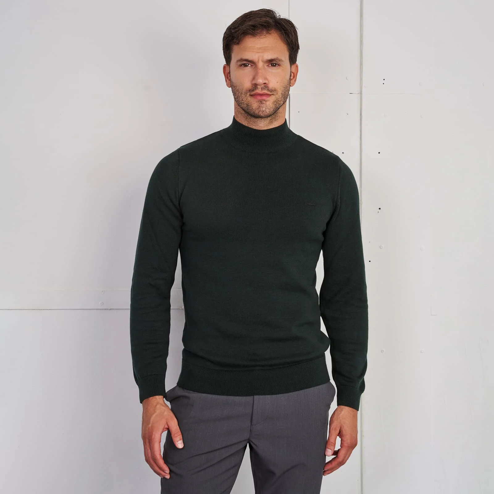 232003009_verde-1 CAMISOLA MEIA GOLA VERDE ZOLF - Image 1