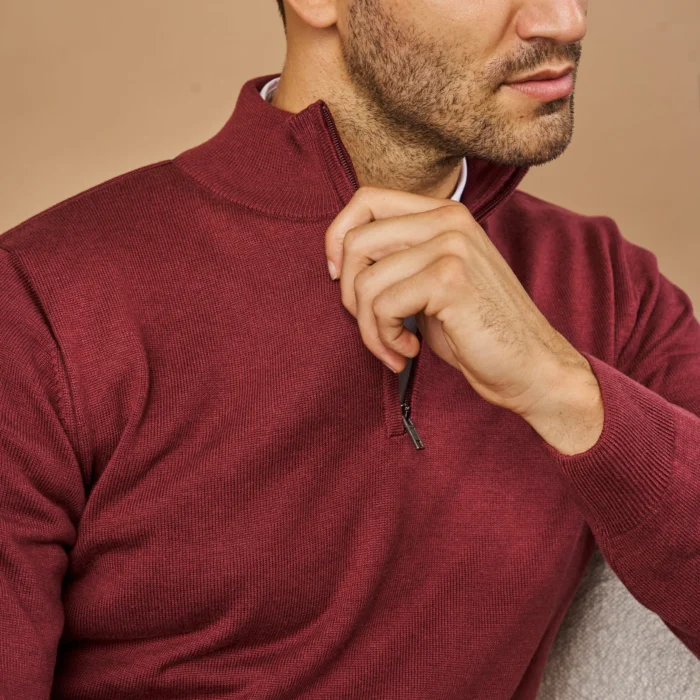 CAMISOLA LISA COM FECHO BORDEAUX ZOLF - Image 2