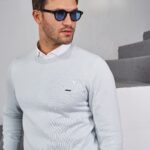 CAMISOLA TRICOT DECOTE REDONDO AZUL CLARO ZOLF - Image 2