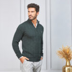 CAMISOLA TRANÇA COM FECHO VERDE ZOLF