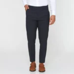 FATO AZUL COM QUADRADOS CINZA SLIM FIT ZOLF - Image 6