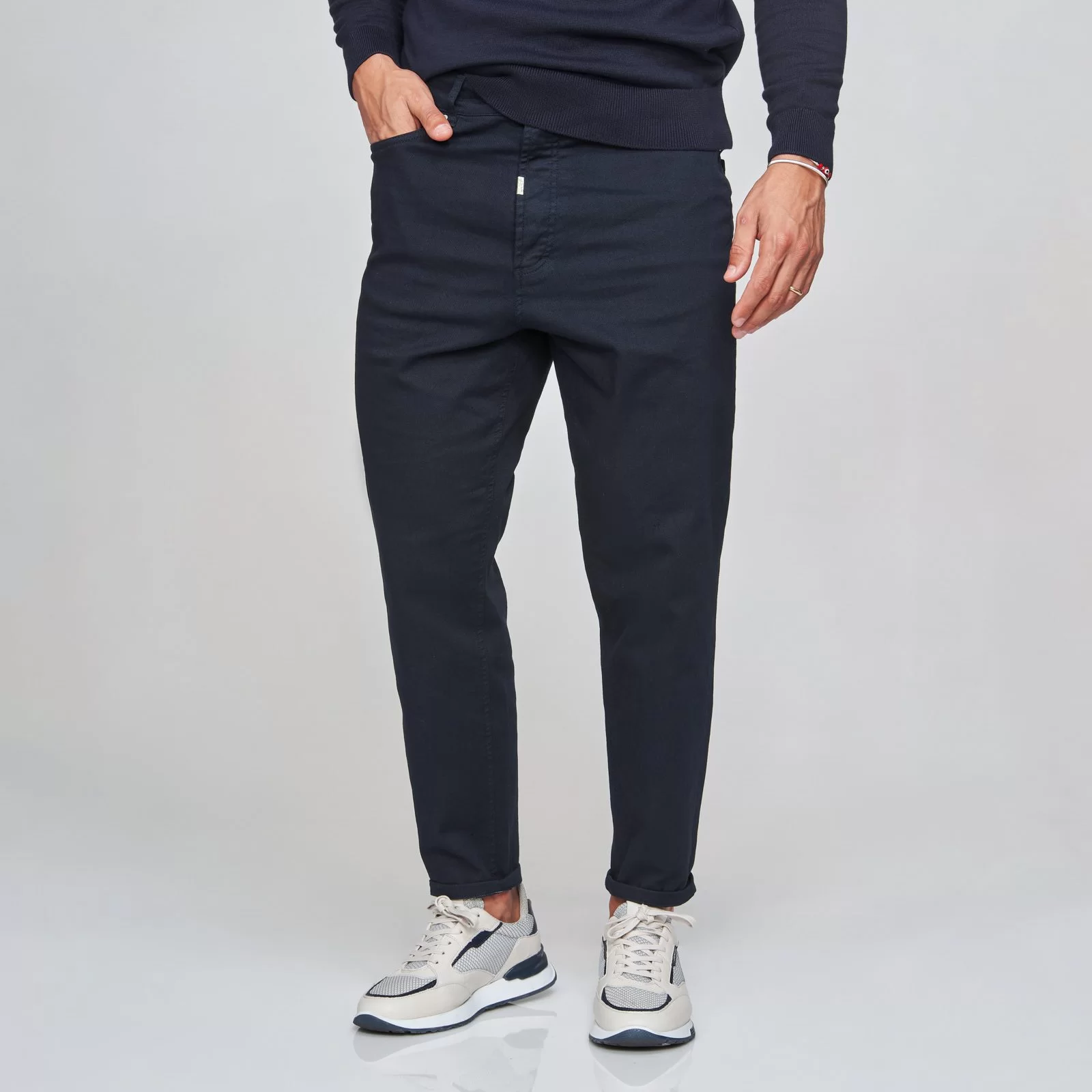 234003000_marinho CALÇA RINGUE TAPERED AZUL ZOLF - Image 1