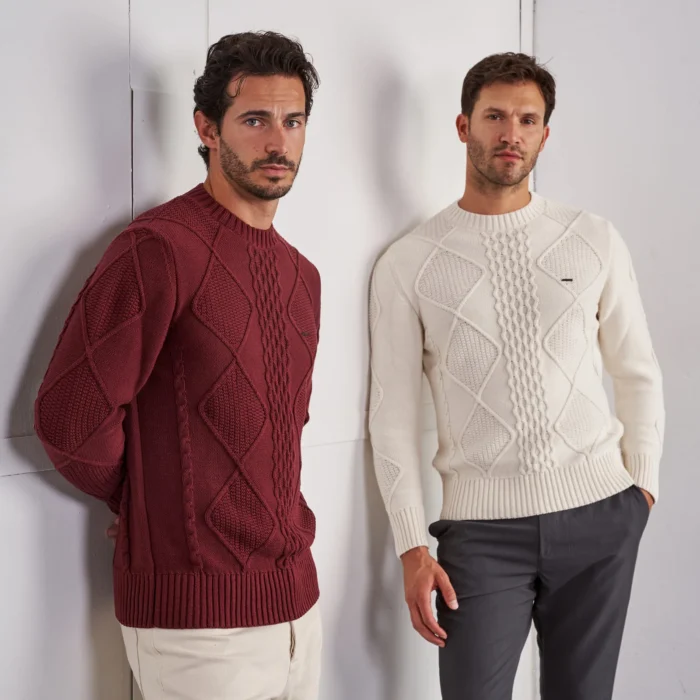CAMISOLA TRICOT TEXTURADA BORDEAUX ZOLF - Image 2