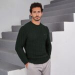 CAMISOLA TRICOT COM DETALHE VERDE ESCURO ZOLF