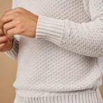 CAMISOLA TRICOT MEIA GOLA TEXTURADA CINZA CLARO ZOLF - Image 2