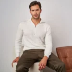 CAMISOLA TRICOT COM GOLA DETALHE CRU ZOLF