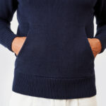 CAMISOLA TRICOT MEIA GOLA COM CAPUZ AZUL ZOLF - Image 4