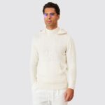 CAMISOLA TRICOT MEIA GOLA COM CAPUZ CRU ZOLF