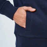 CASACO TRICOT BOMBER AZUL ZOLF - Image 4