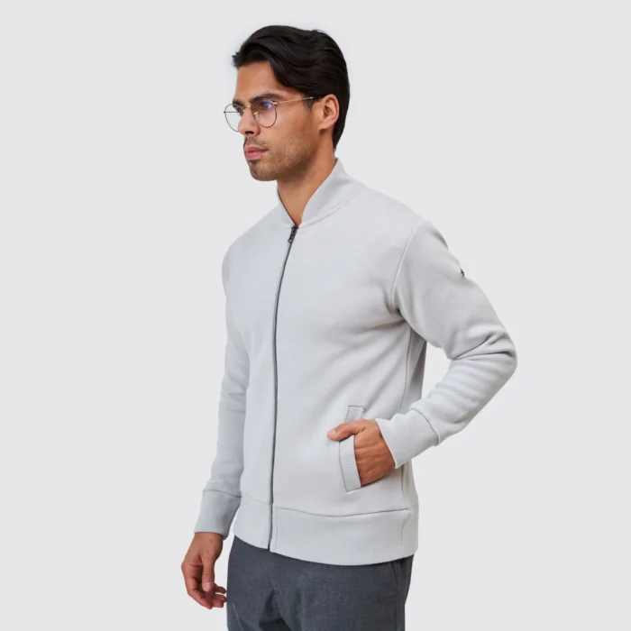 CASACO TRICOT BOMBER CINZA ZOLF - Image 2
