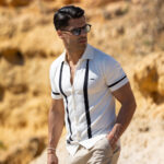 CAMISEIRO TRICOT COM RISCA CRU ZOLF