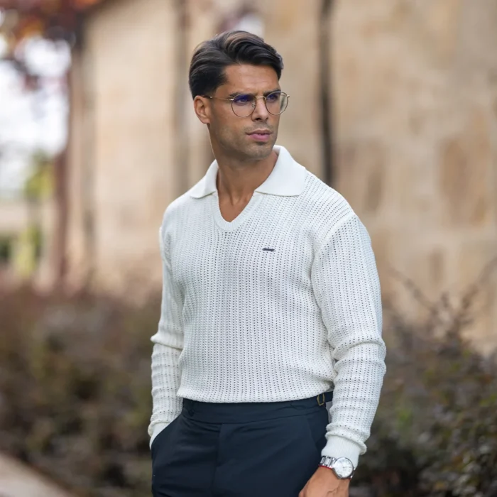 POLO PONTO CROCHE MANGA COMPRIDA CRU ZOLF - Image 3