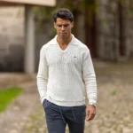 POLO PONTO CROCHE MANGA COMPRIDA CRU ZOLF