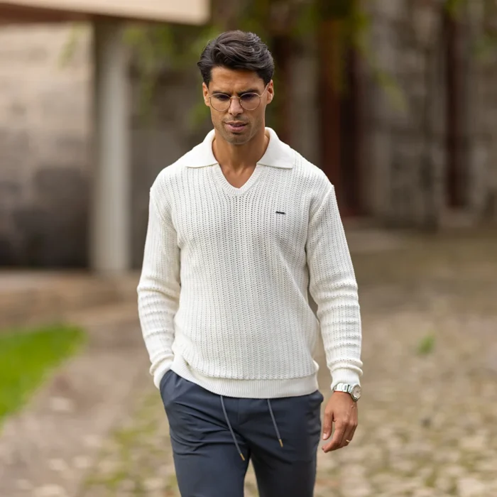 POLO PONTO CROCHE MANGA COMPRIDA CRU ZOLF - Image 1