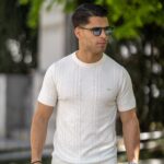 T-SHIRT TRICOT DUPLA TRANÇA CRU ZOLF