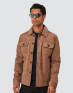 SOBRECAMISA EM CAMURÇA CASTANHA ZOLF - Image 4