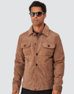 SOBRECAMISA EM CAMURÇA CASTANHA ZOLF - Image 5