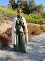 CALÇAS PANTALONAS COM PREGAS VERDES IMPERIAL