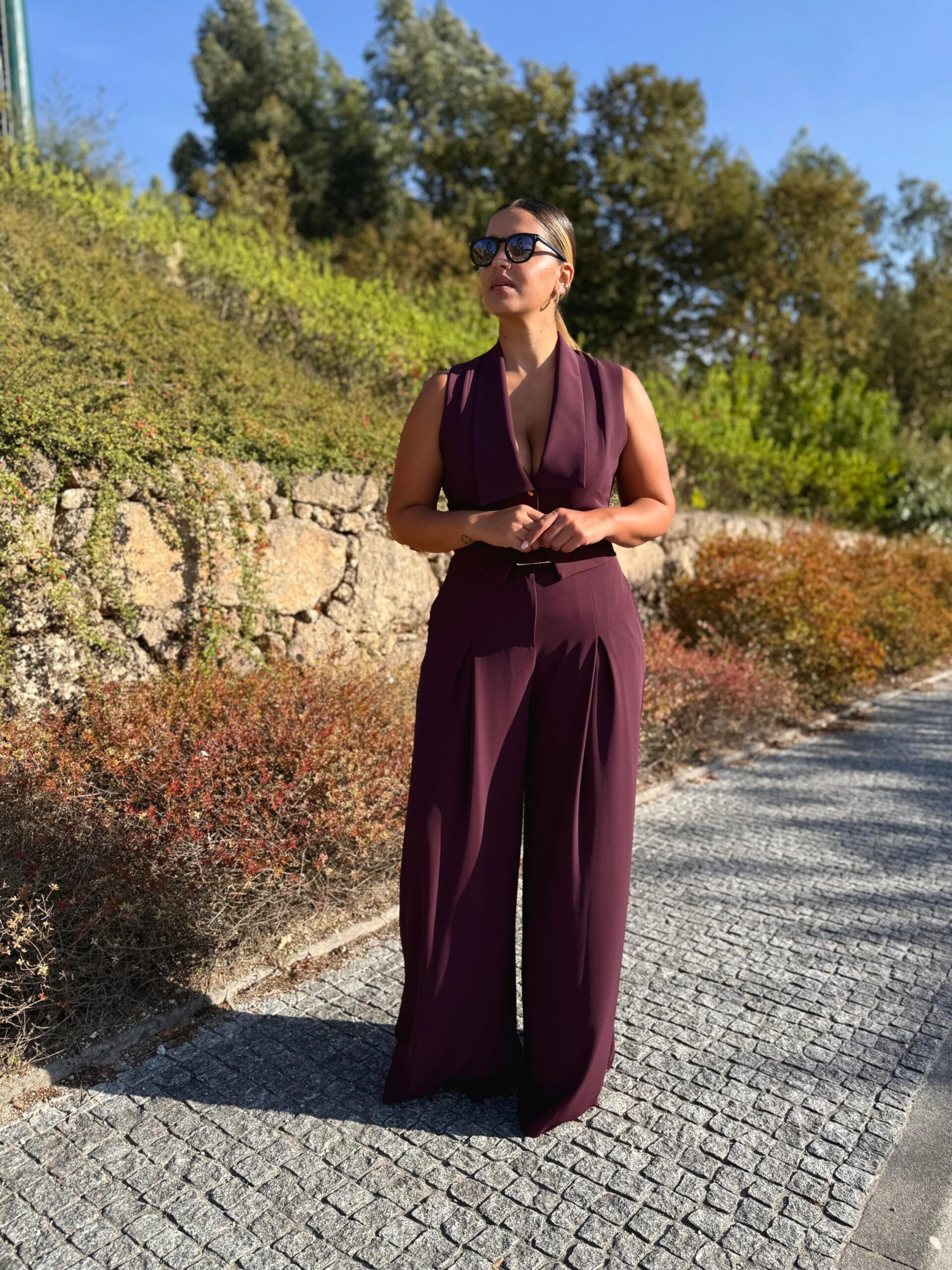 3f356f64-3572-4bb5-ba13-1dfaa8f0c560 CALÇA WIDE LEG BORGONHA IMPERIAL - Image 1