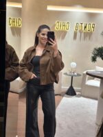 CASACO CAMEL EM CAMURÇA SINTÉTICA PONTO CHIC - Image 3