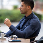 CAMISA GOLA ITALIANA AZUL COM RISCA SLIM FIT ZOLF - Image 4