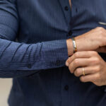 CAMISA GOLA ITALIANA AZUL COM RISCA SLIM FIT ZOLF - Image 2