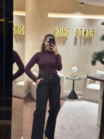 CAMISOLA BORDÔ DE GOLA ALTA PONTO CHIC - Image 2