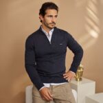 CAMISOLA LISA COM FECHO AZUL ZOLF