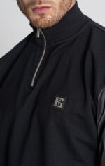 SWEAT PRETA COM DETALHE EM CONTRASTE GIANNI KAVANAGH - Image 2