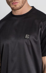 T-SHIRT PRETA COM LOGÓTIPO FRONTAL GIANNI KAVANAGH - Image 2