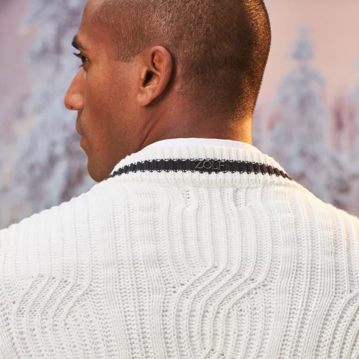 CAMISOLA TEXTURA DECOTE EM V BRANCA ZOLF - Image 3