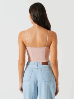 TOP CORPETE ROSA EM RENDA RINASCIMENTO - Image 2