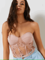 TOP CORPETE ROSA EM RENDA RINASCIMENTO - Image 5