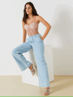 TOP CORPETE ROSA EM RENDA RINASCIMENTO - Image 3