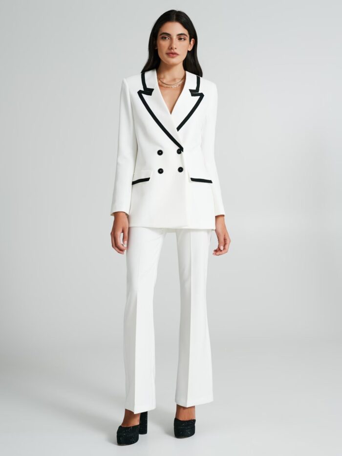 BLAZER BRANCO COM PERFIL PRETO RINASCIMENTO - Image 3
