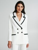 BLAZER BRANCO COM PERFIL PRETO RINASCIMENTO - Image 4